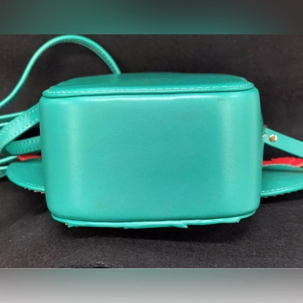 Kate Spade Cactus Crossbody New Horizons Green Lizard Bag NWOT